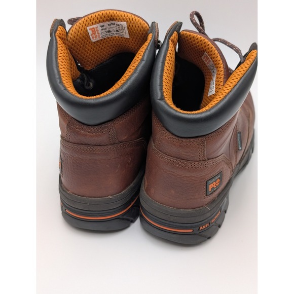 Timberland PRO Work Boots Mens 9W Brown Alloy Toe Waterproof Leather Rugged main image 7